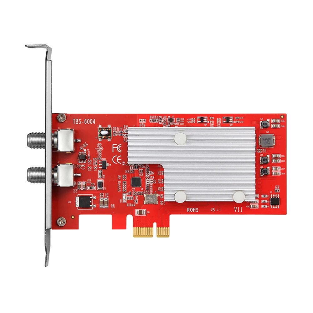 TBS6004 DVB-C 4 QAM PCIe-карта DVB-C Генератор сигналов DVB-C Модулятор PCIe-карта Видеотрансляция