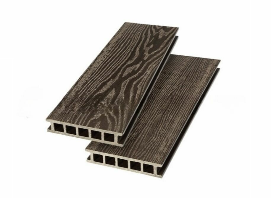 Террасная доска ДПК Savewood SW Fagus Темно-коричневый (T/R) 144х28х4000 мм