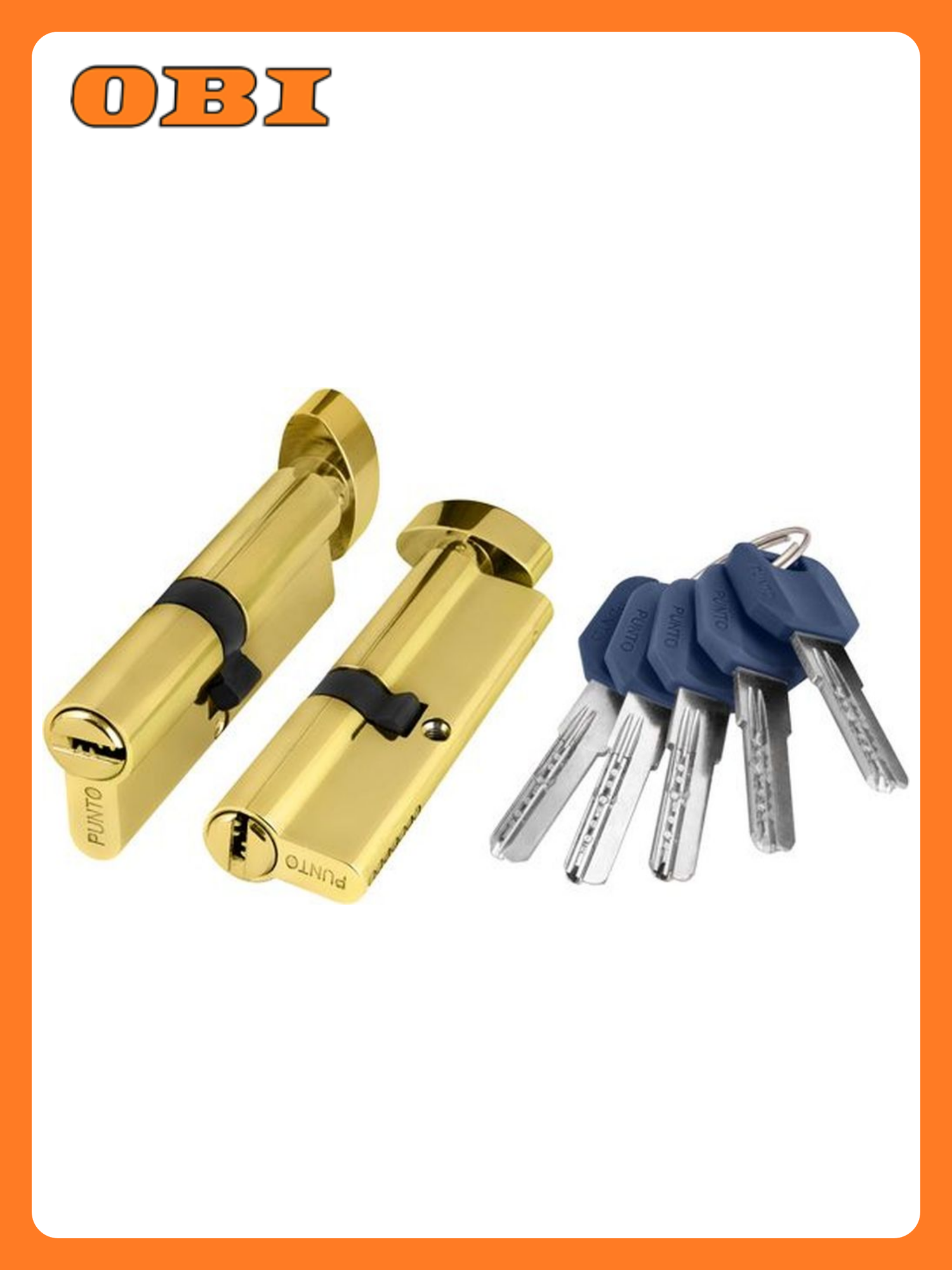 Цилиндровый механизм (Z402/80) Z4002Knob80(30+10+40) с вертушкой PB латунь