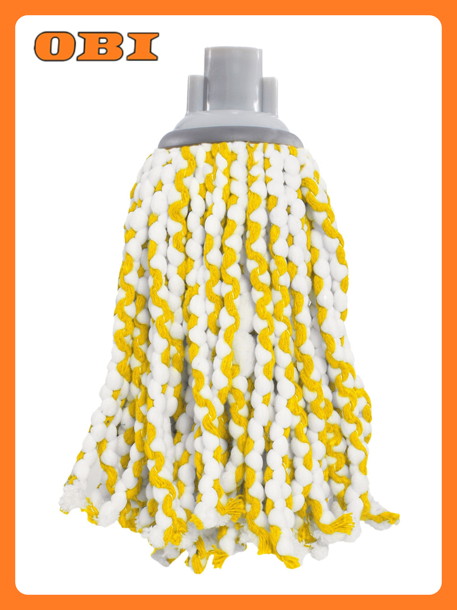 Швабра Apex Girello с отжимом веревочный моп микрофибра желтая