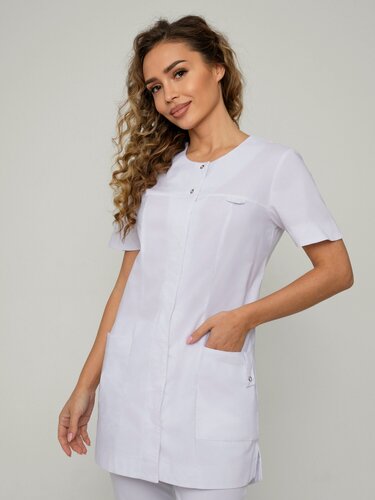 Изображение товара Рубашка медицинская Uniformed 406.2.5, женская, всесезон, белая.