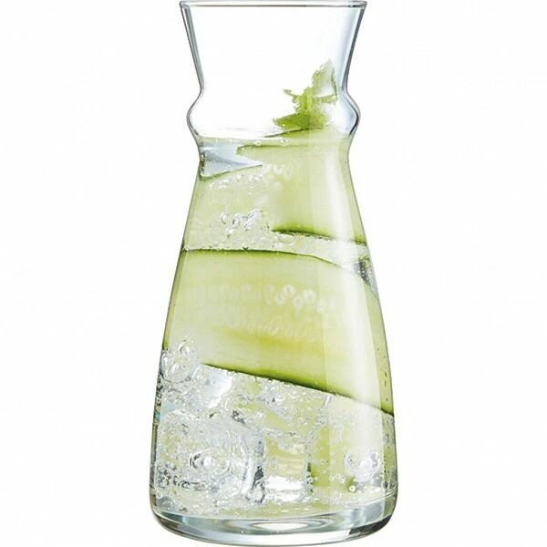 Графин "Флюид" с крышкой; стекло, пластик; 0,5л. — фото 1