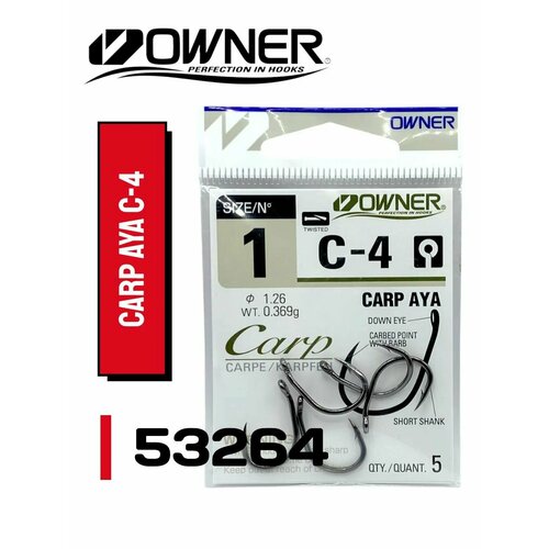 Крючок Owner 53264 C-4 Carp Aya № 1