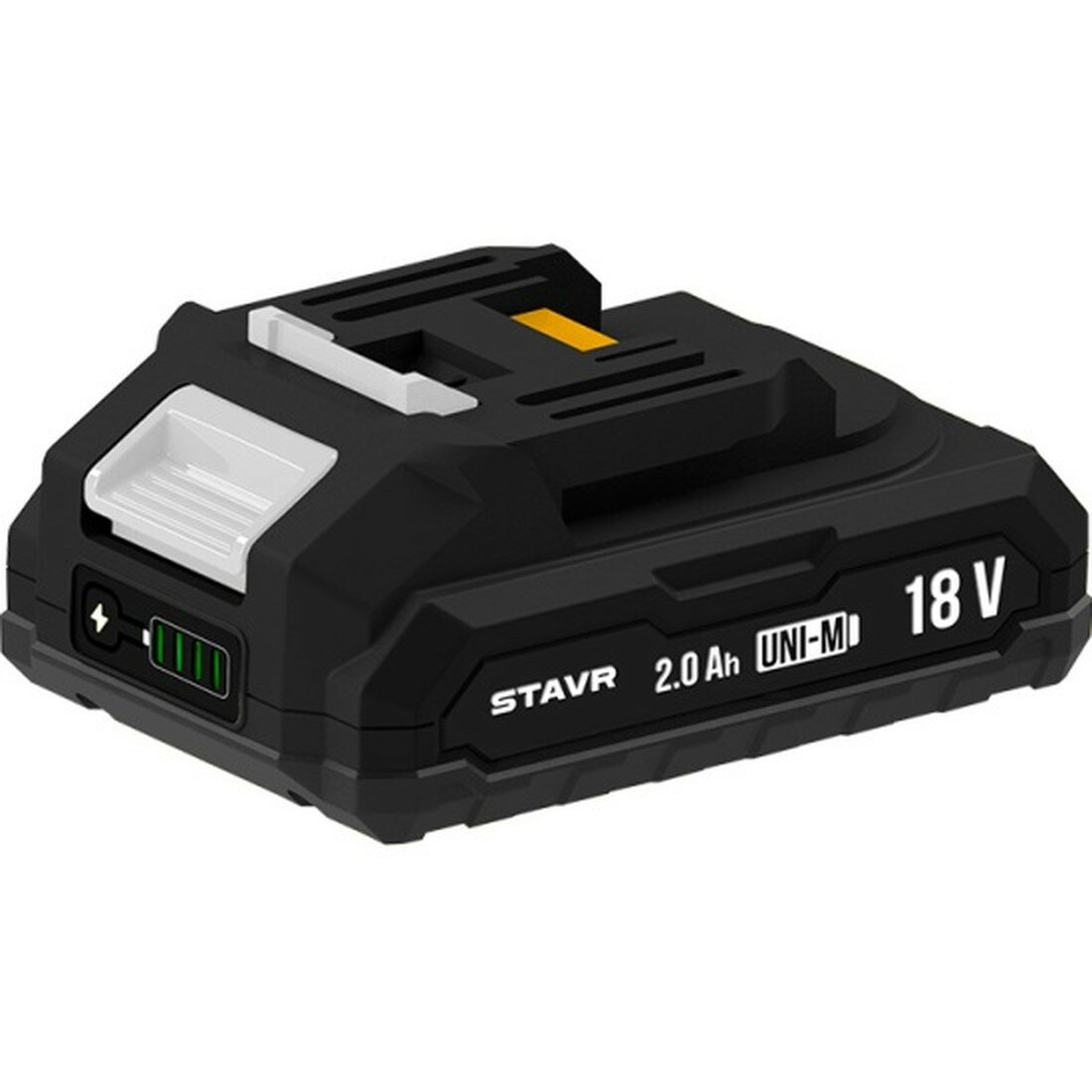 Аккумулятор Ставр UNI-M SB 18-2-01 18 В 2 Ач Li-Ion прорезиненный с индикатором заряда