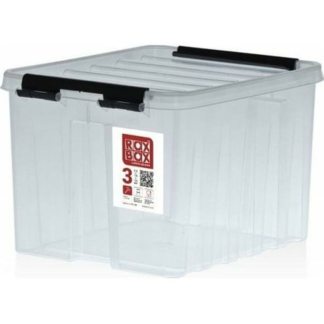 Контейнер Rox Box с крышкой 35 л прозрачный