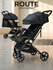 Коляска прогулочная Amarobaby, Route, коричневый