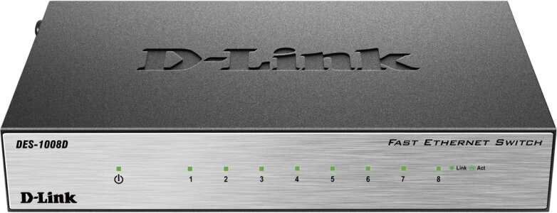 Коммутатор (свитч) D-Link (DES-1008D)