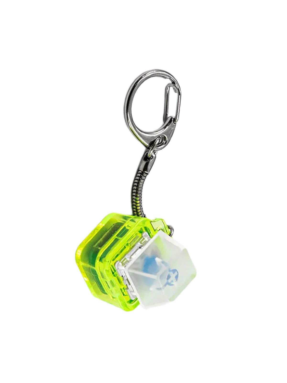 LED Light Keyboards Switches Tester Tool Clear Key Switches Testing Keychain Toy for Mechanical Keyboards