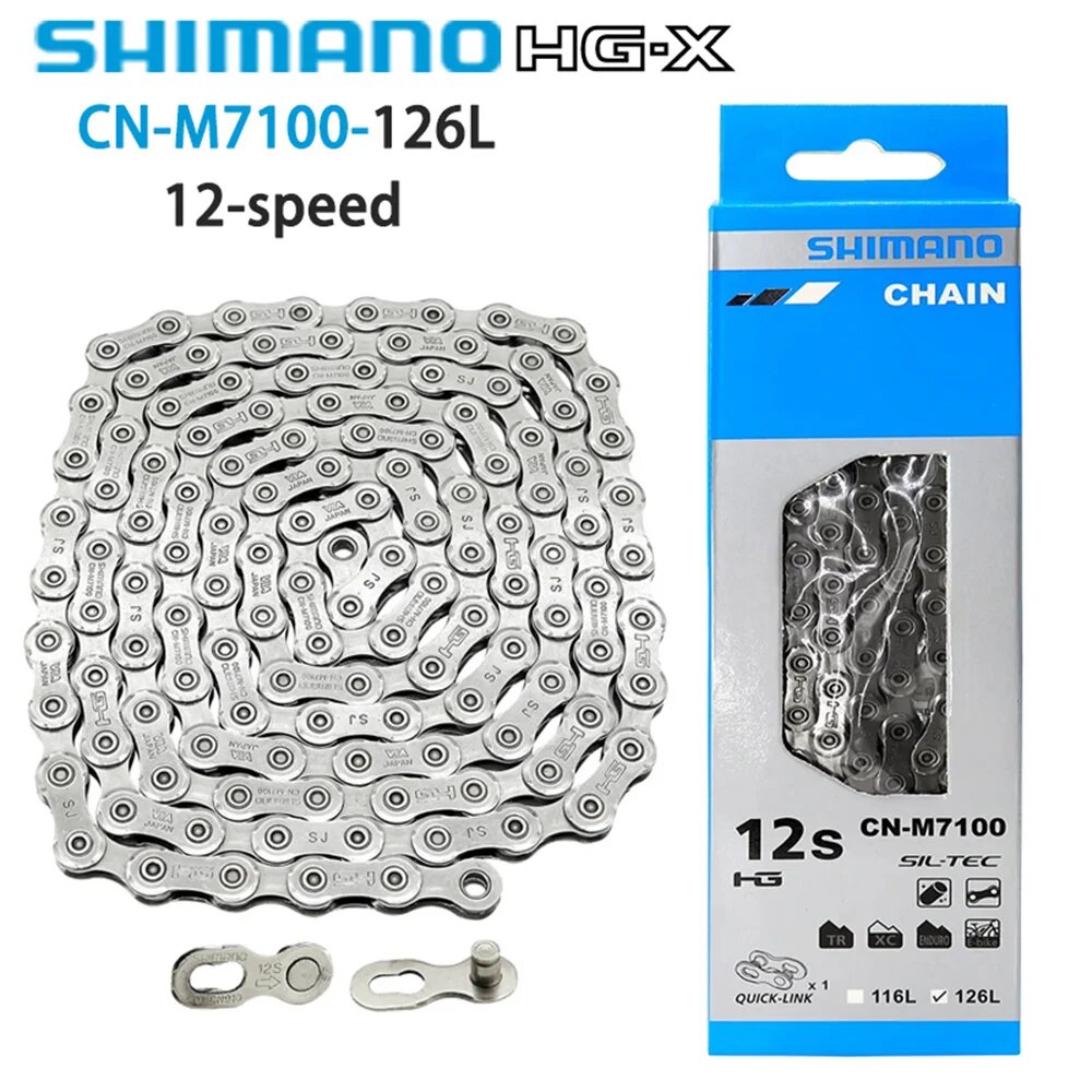 SHIMANO SLX XT XTR 12-скоростная цепь для горного велосипеда
