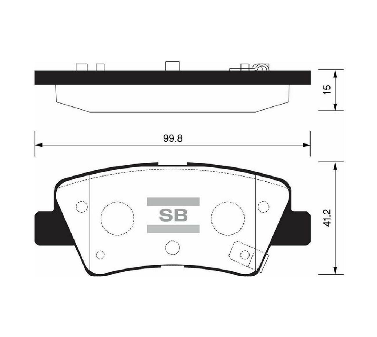 Колодки тормозные для автомобилей Sangsin Brake SP1407 (запчасти и комплектующие)