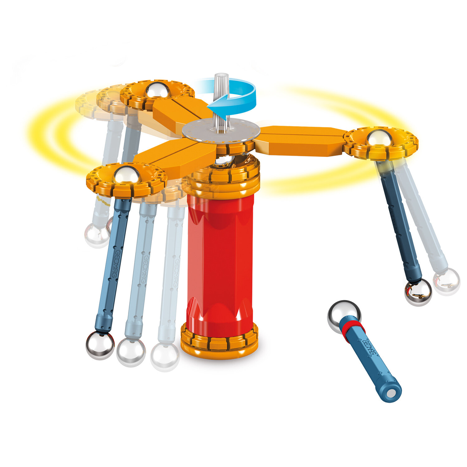 Конструктор Geomag Mechanics магнитный 33 дет. — фото 1