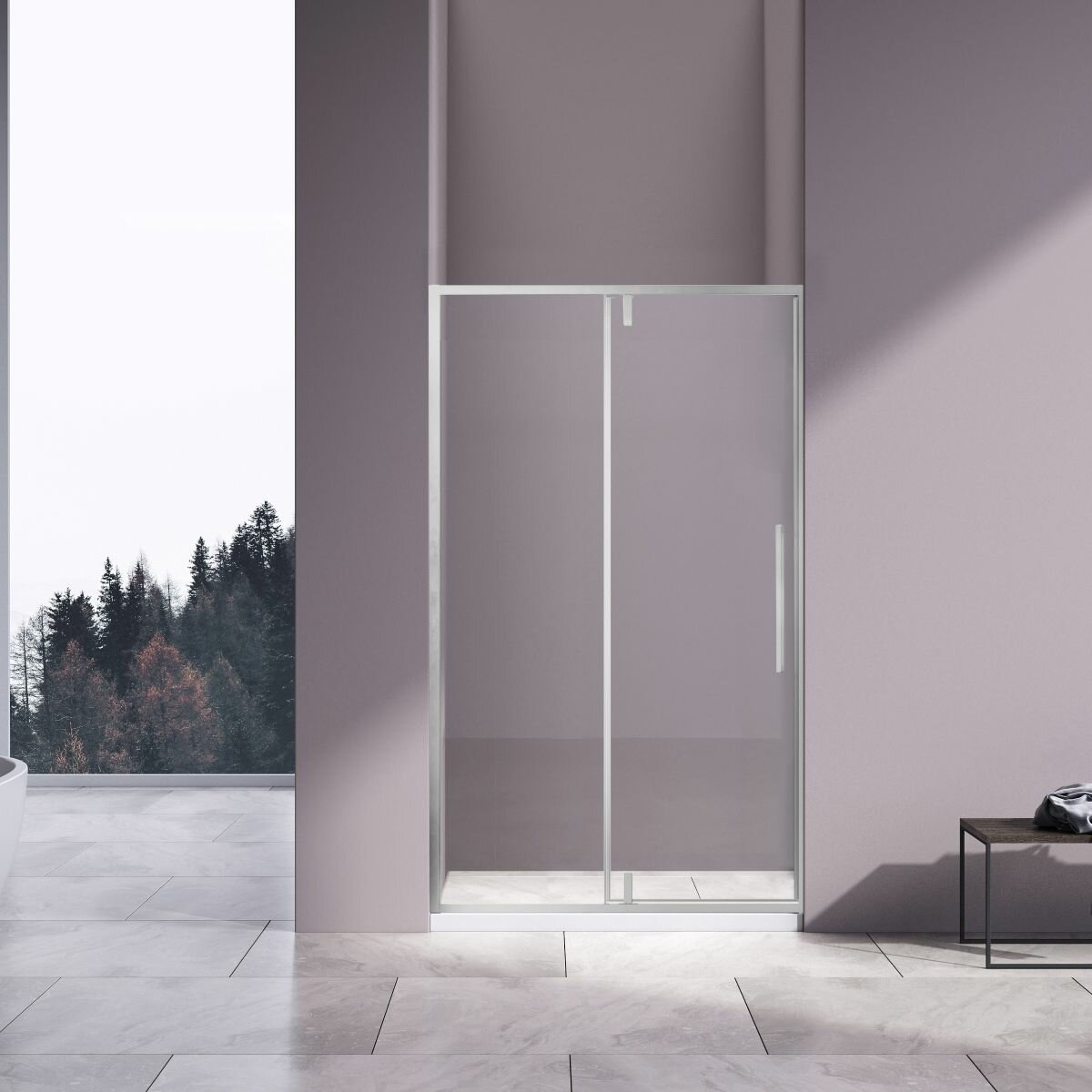 Душевая дверь Vincea Slim-N VDP-4SN120CL хром стекло прозрачное
