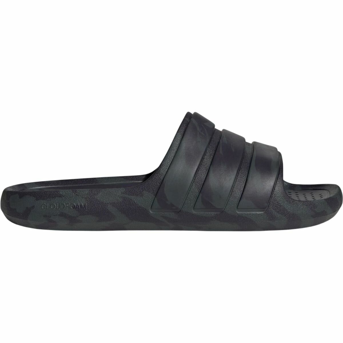 Шлёпанцы adidas Adilette Flow, размер 9 UK, черный