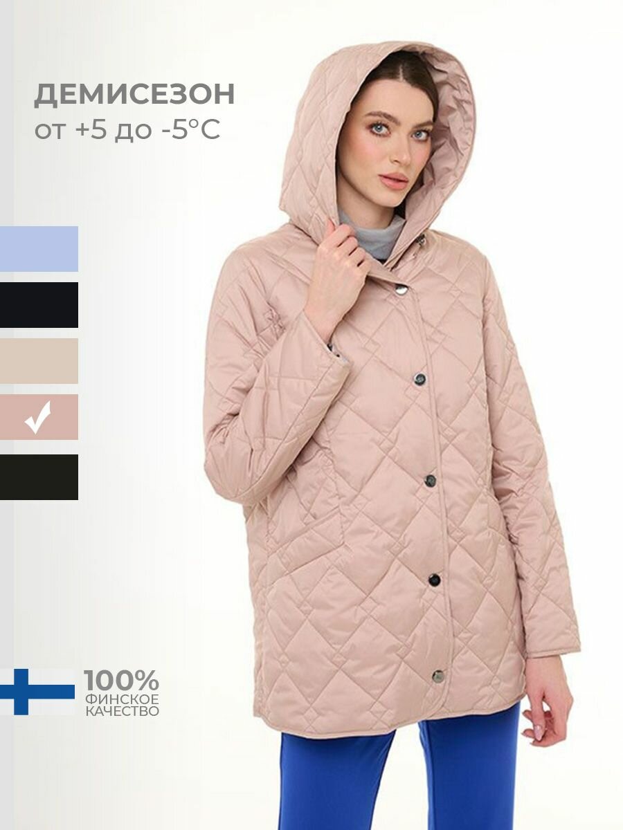 Куртка DIXI COAT Весна-лето 2024, размер 52, розовый,
