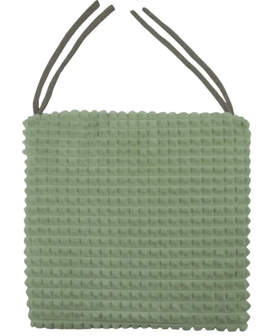 Галета для стула Плюш 40x40 см оливковая