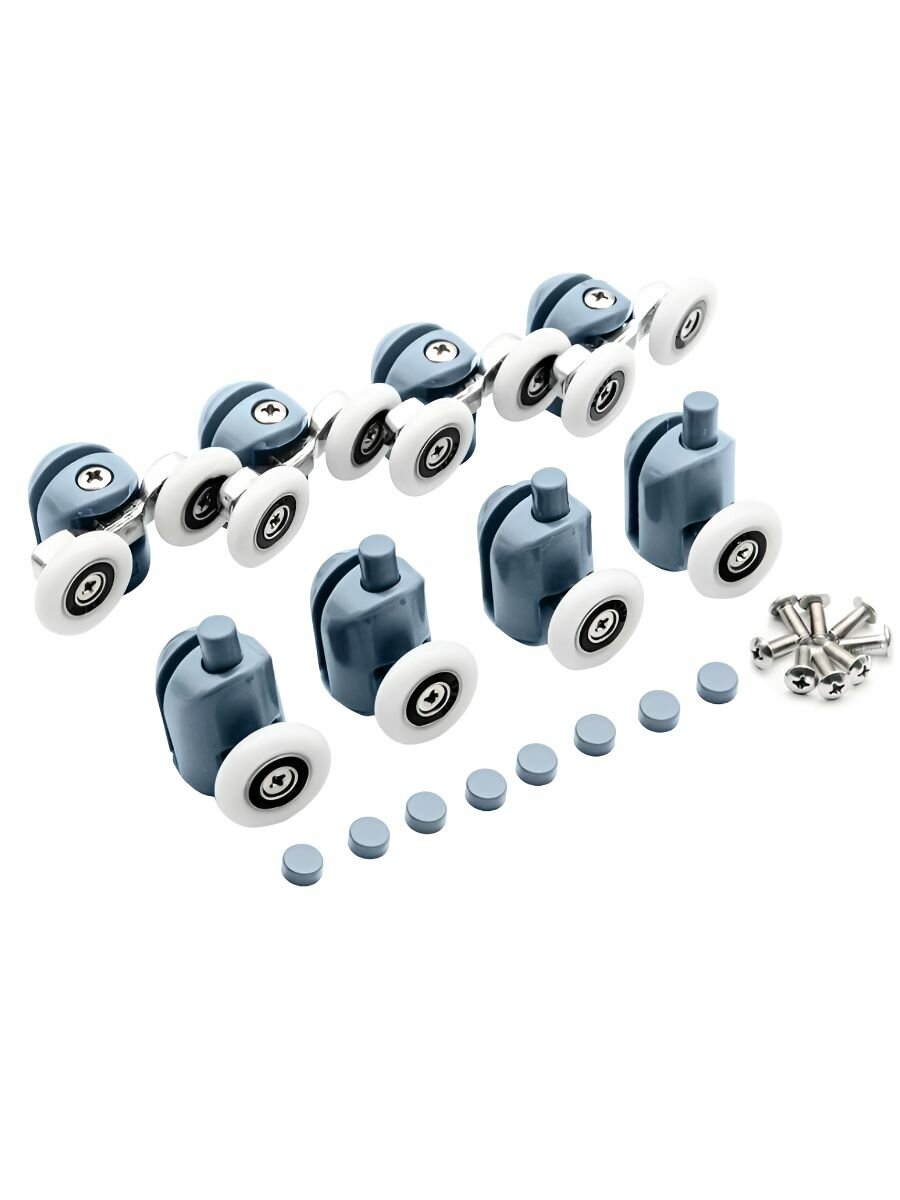 Ролики для душевой кабины 27 мм комплект 8 шт