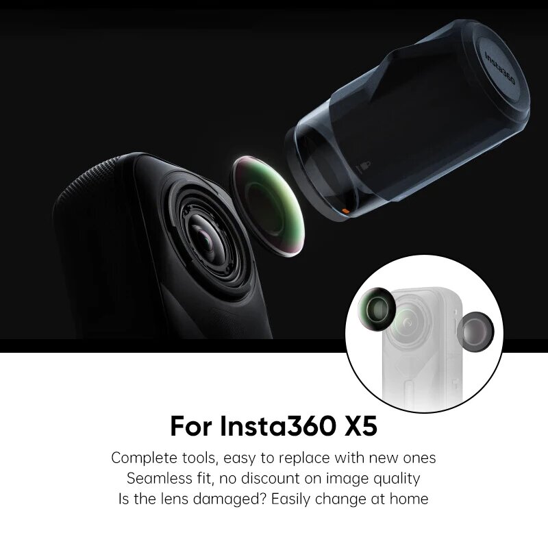 Комплект сменных линз Insta360 X5, Double Lens