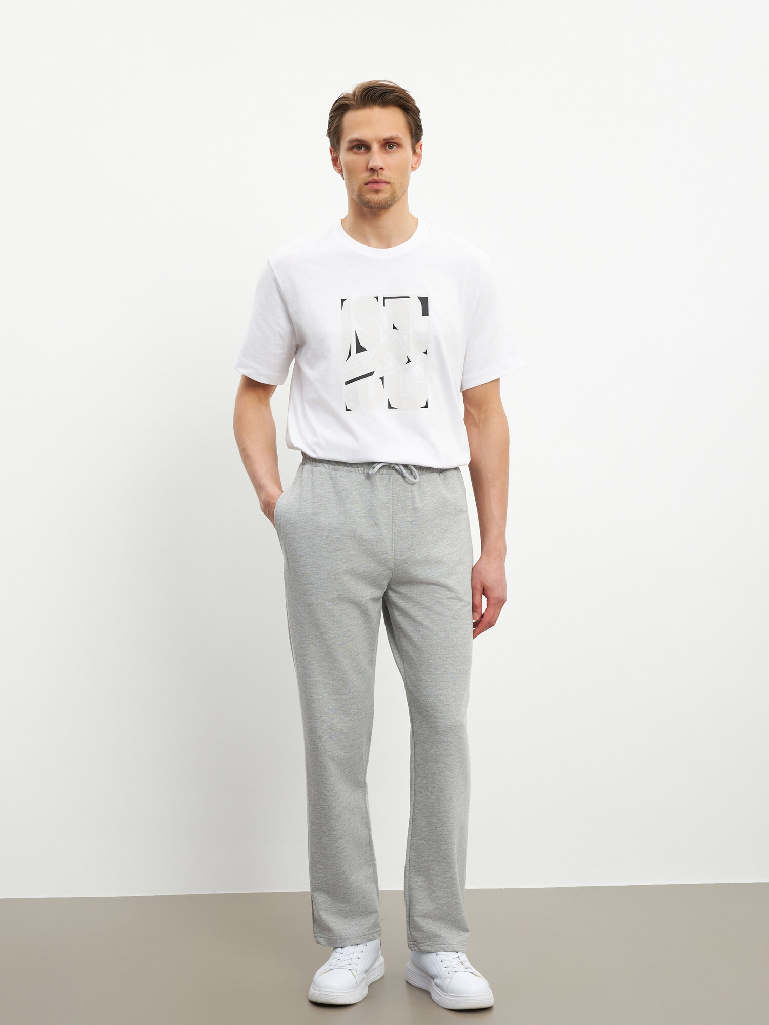 Брюки спортивные LC Waikiki размер XL grey melange