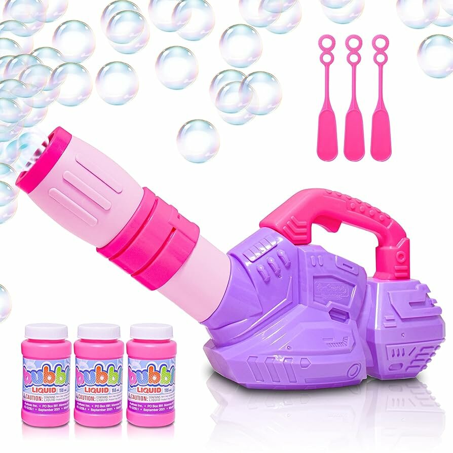 Пузырогенератор ArtCreativity Pink & Purple Bubble Leaf Blower, для улицы