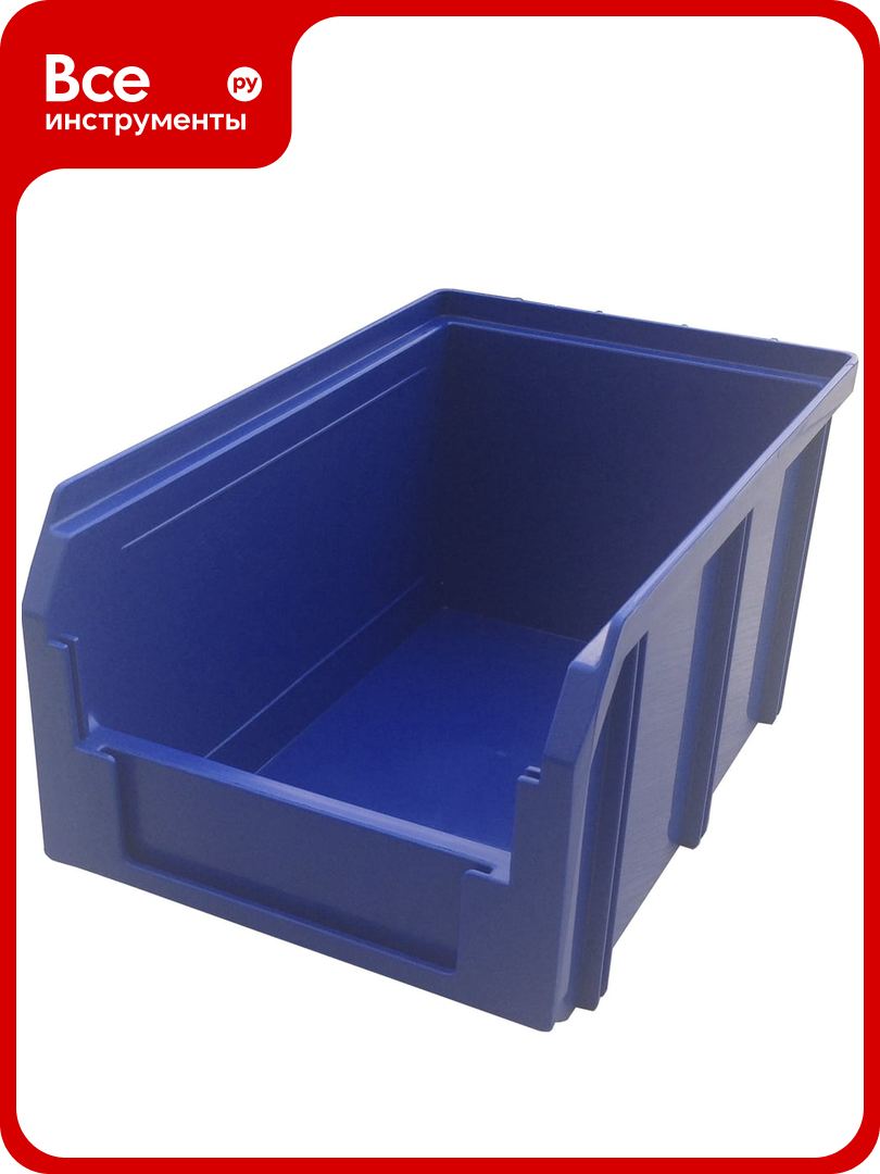 Пластиковый ящик Стелла техник 234х149х120мм  3 8 литра  V 2 синий