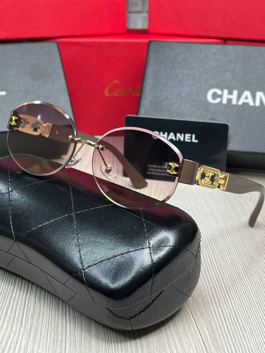 Солнцезащитные очки , оранжевый