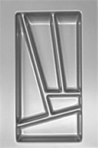 Лоток для столовых приборов ALVEUS KO 300 290x440мм цвет серый