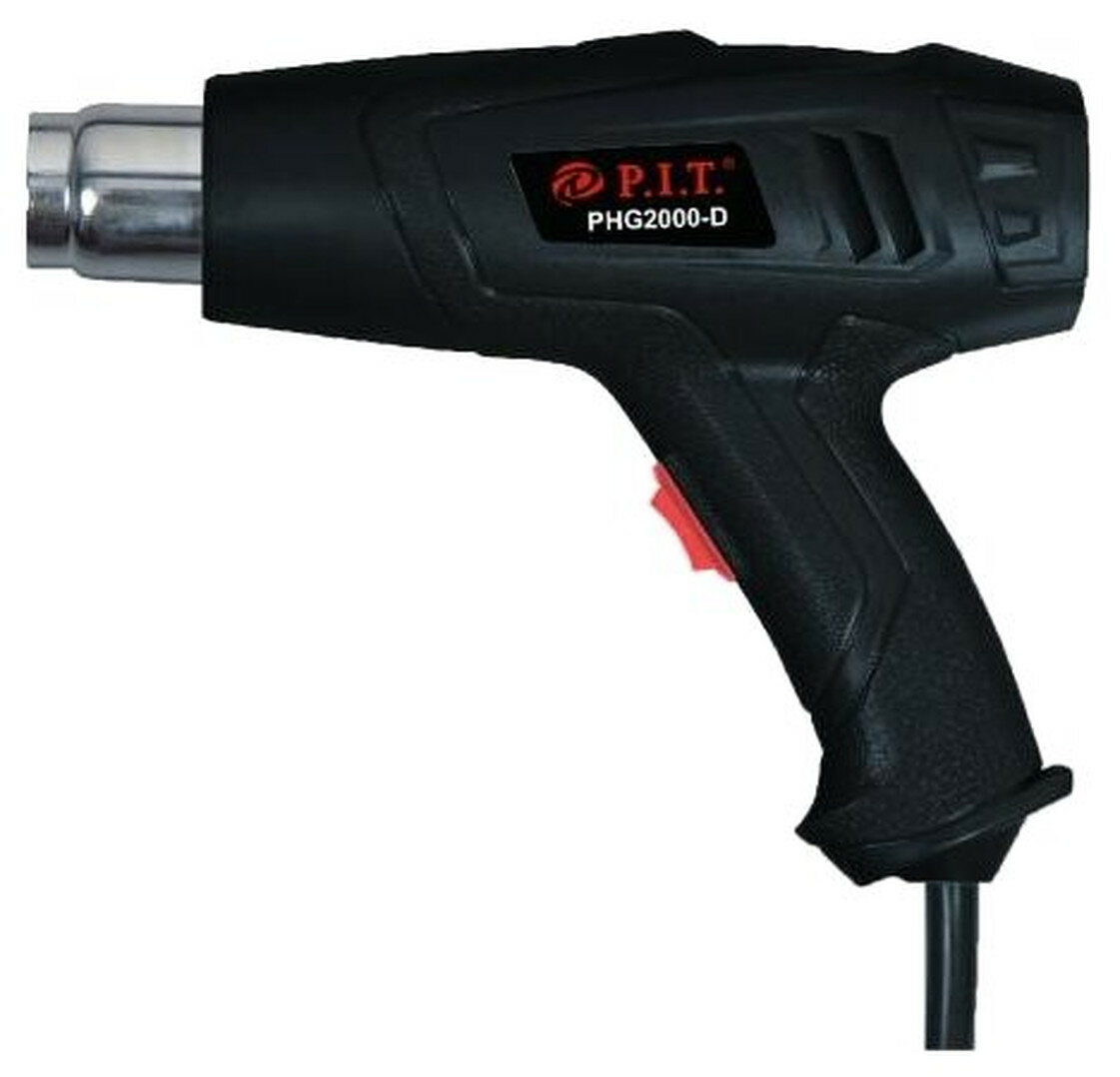Фен технический P.I.T. PHG2000-D, 2000Вт, 3 положения потока, защита от перегрева — фото 1