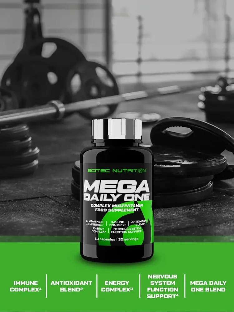 Витаминно-минеральный комплекс Scitec Nutrition Mega Daily One 60 капсул