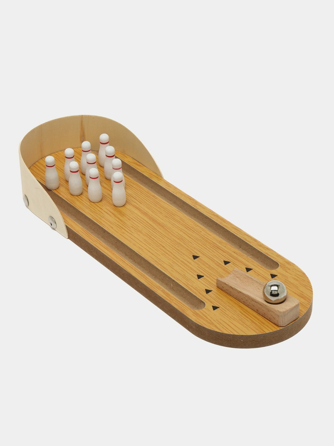 Настольная игра "Боулинг", для детей от 5 лет, развивающая, 2 шара и 10 кегель — фото 1