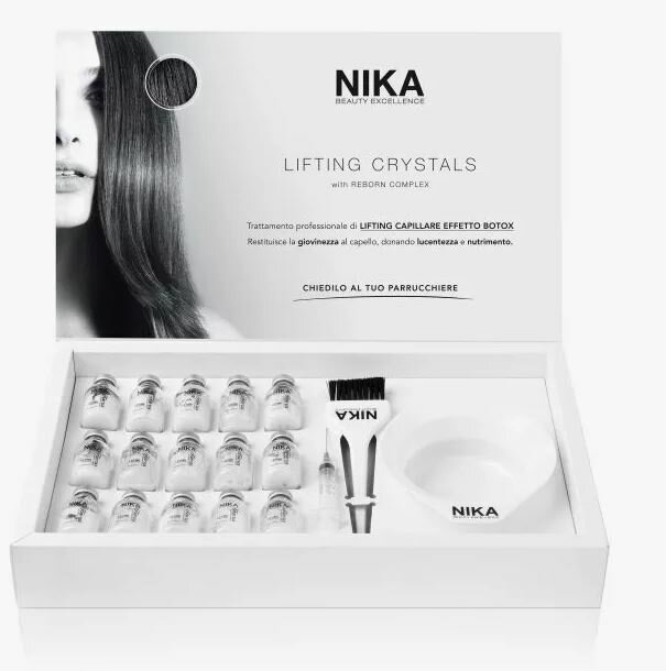 Сыворотка для волос с эффектом ботокса 20 мл Nika Beauty Lifting Crystals Box with Reborn Complex - — фото 1