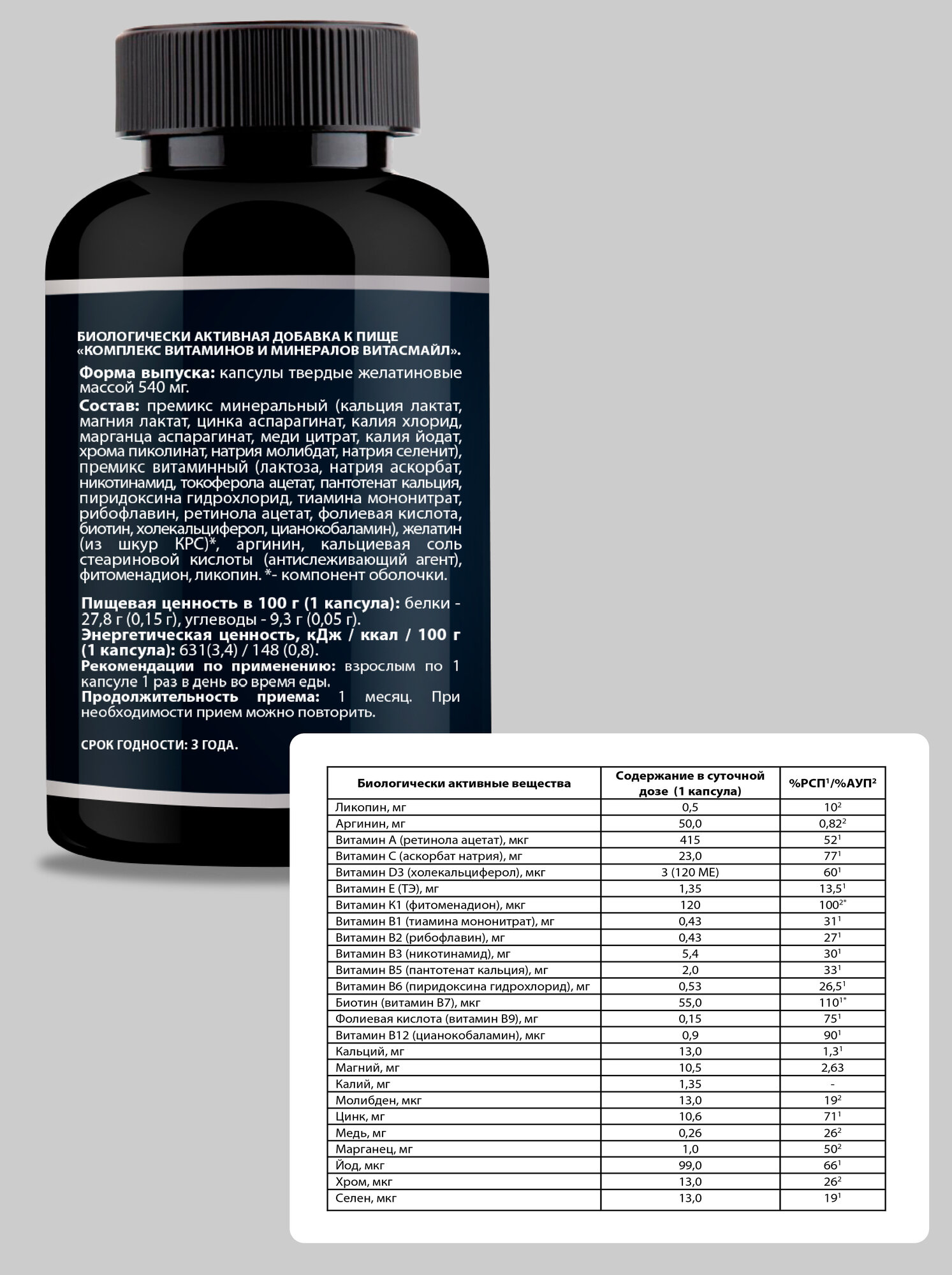 Мультивитамины для волос, кожи и ногтей Hair formula, 60 таблеток, биотин, против выпадения волос, укрепление волос — фото 1