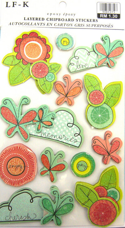 Наклейки SOVUSHKA LF-K HG 68521 Stickers, 3D, бумага, разноцветные