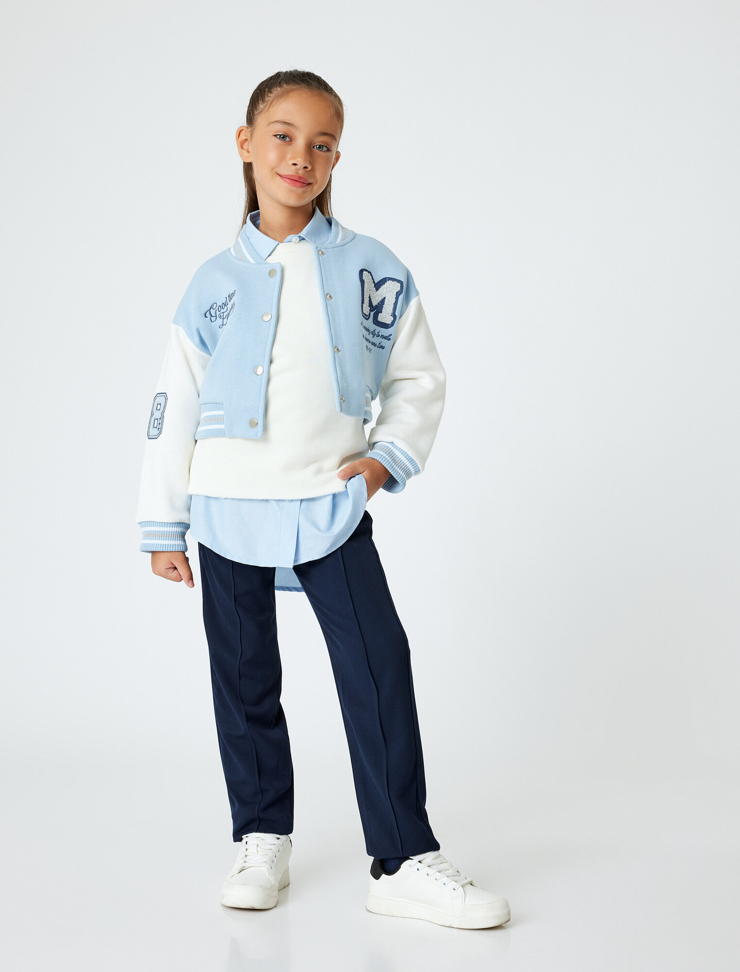 Брюки школьные KOTON размер 11-12 лет темно-синий