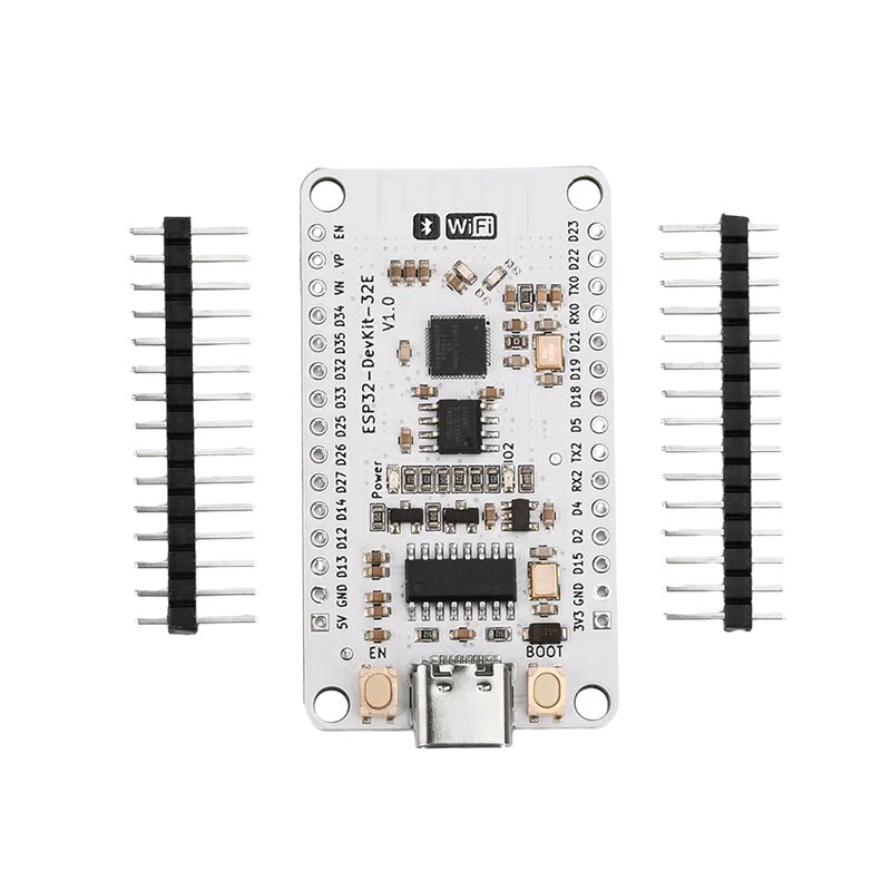 Type-C ESP32-DevKit-32E Плата Wi-Fi Bluetooth-совместимый двухъядерный модуль разработки со встроенным чипом ESP 32 V3 4 МБ, Unsoldered pin