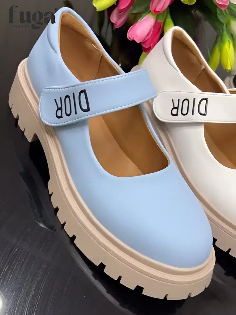 Босоножки Dior линейка, размер 40, светло-синий