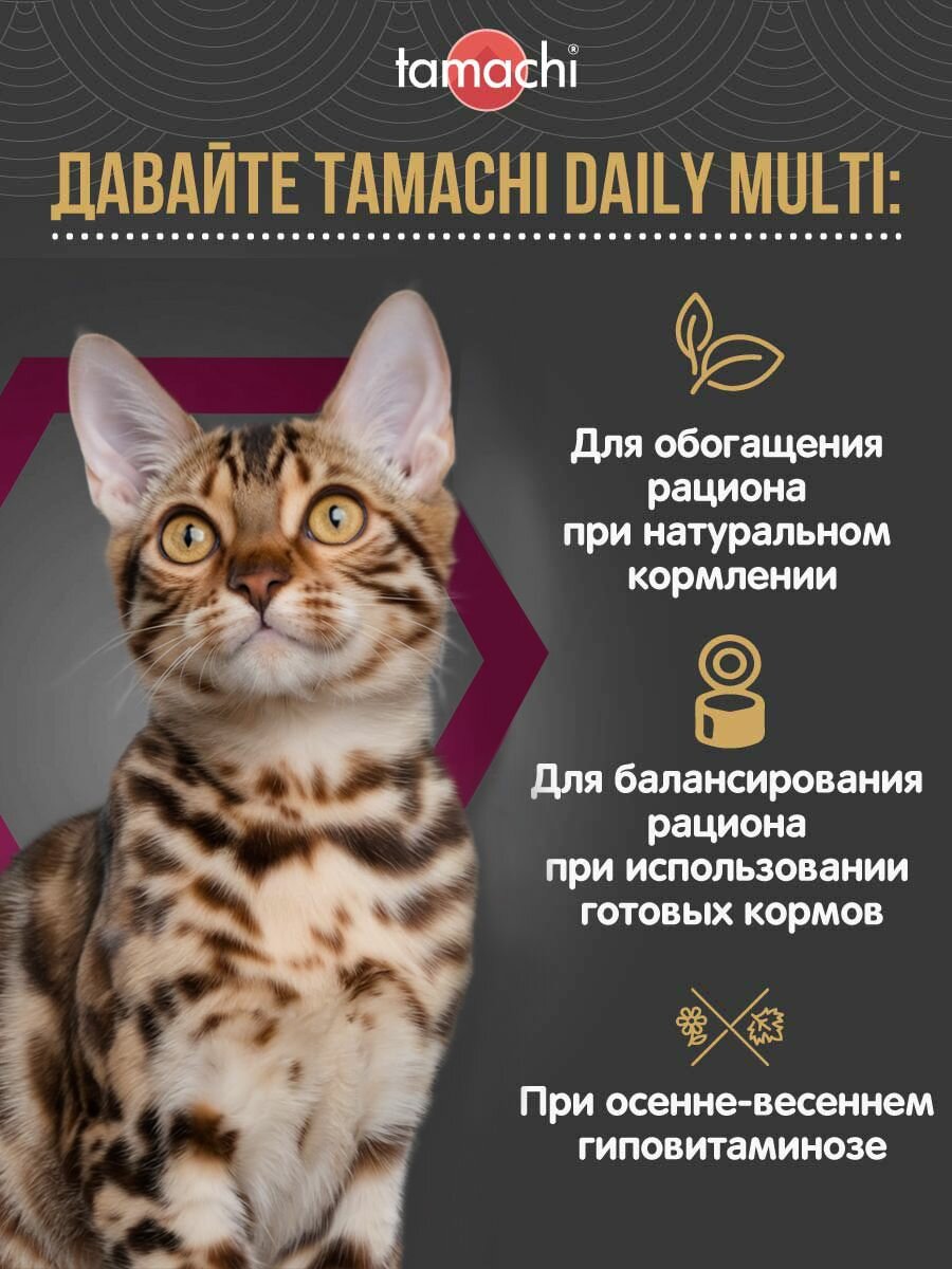 Витамины для кошек Tamachi Daily Multi для иммунитета 100 шт — фото 1