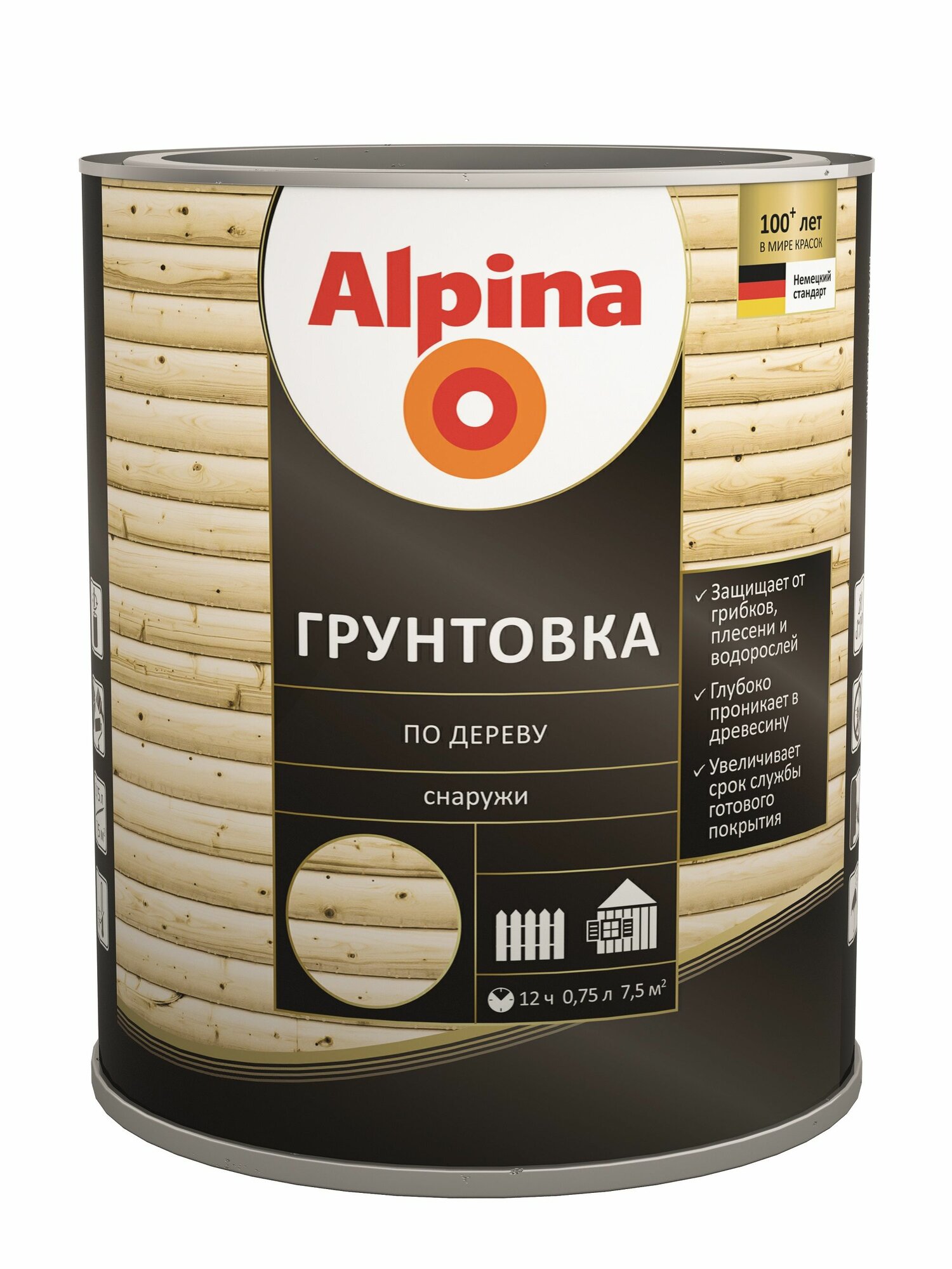 ALPINA грунтовка по дереву (075л)