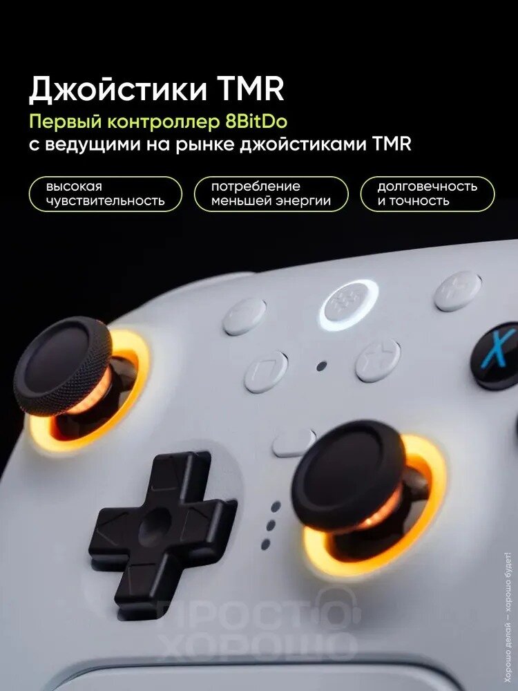 8BitDo Ultimate 2 PC Wireless 2.4G Игровой Контроллер С Зарядной Док-станцией Для ПК Steam Android — фото 1