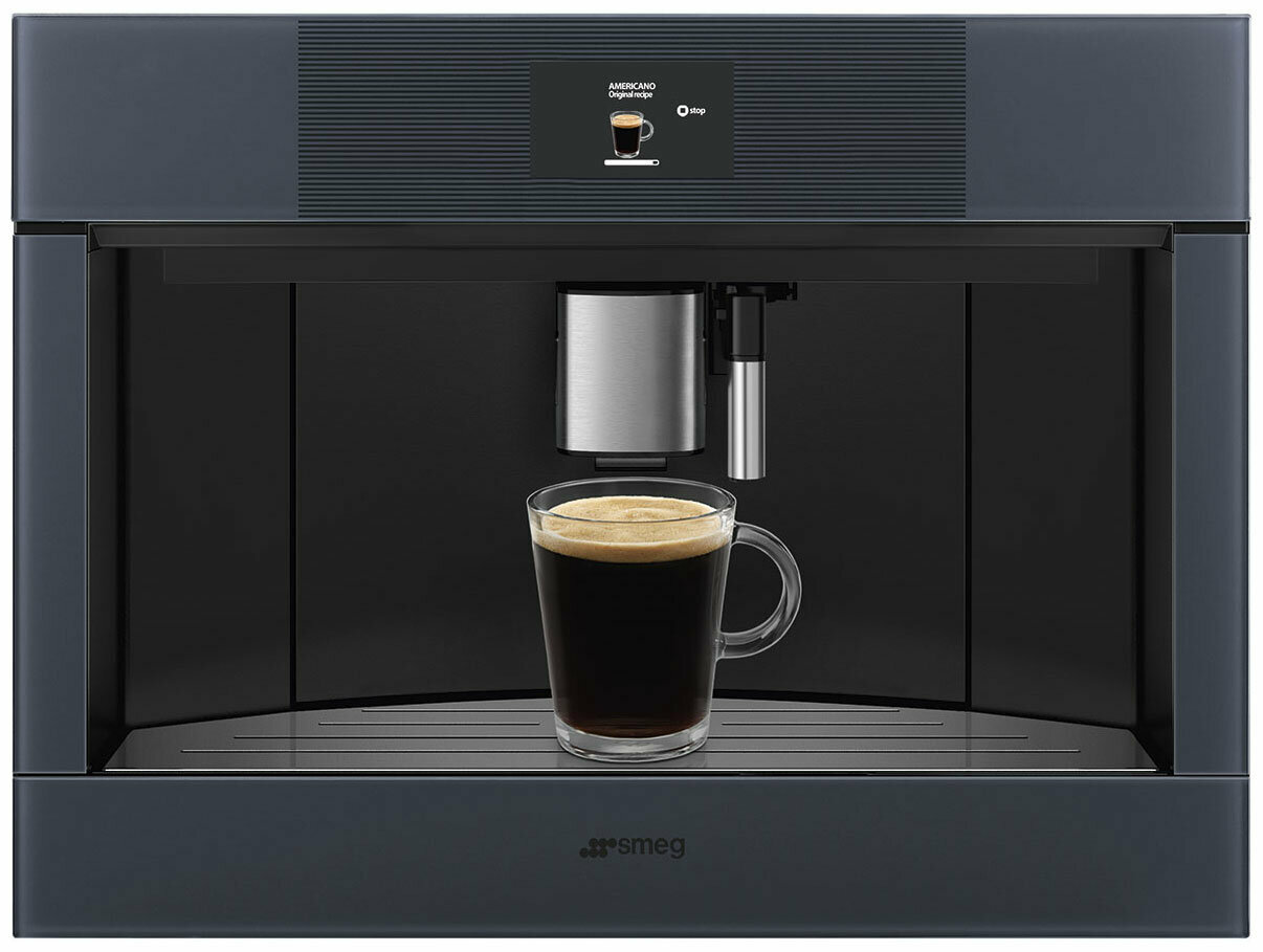 Встраиваемая автоматическая кофемашина Smeg CMS4104GRU Цвет: Neptune Grey