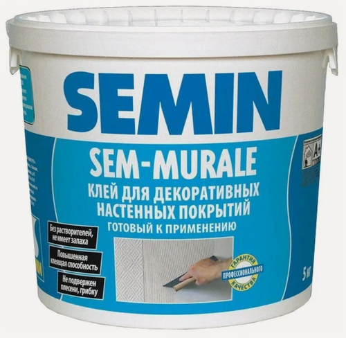 Изображение товара Клей универсальный SEMIN Sem-Murale 5 кг, для обоев, водостойкий