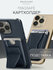 Магнитный картхолдер BROSCORP на Apple iPhone, кошелек, синий