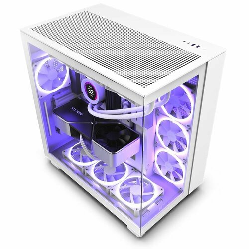 Компьютерный корпус NZXT H9 Flow Case, white