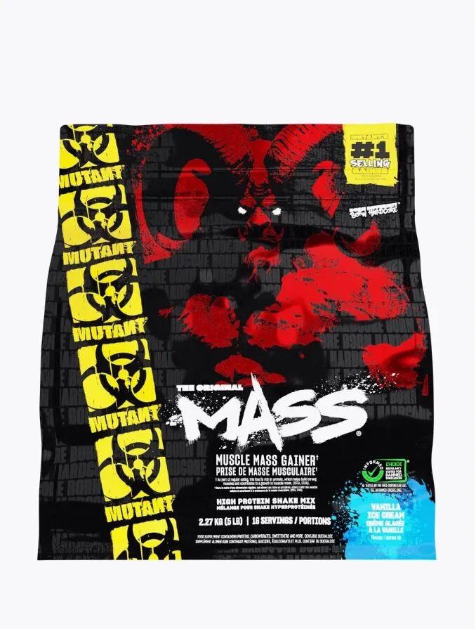 Гейнер Mutant Mass, 2270 г, ванильное мороженое
