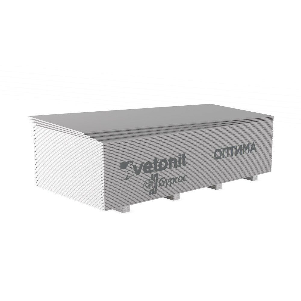 Гипсокартон Vetonit (Gyproc) Оптима 2000х1200х125 мм