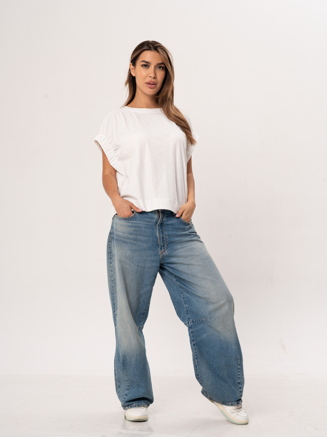 Кроп-топ Summer Human Wear, 1 шт., размер S/M, бeлый — фото 1