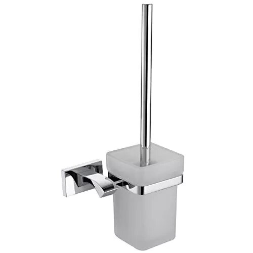 Ершик Gappo G0710, настенный, хромированный, матовый стакан, 37,5x15,4x11,3 см — фото 1