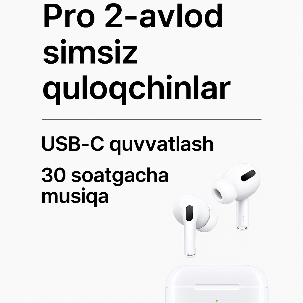 Беспроводные наушники A-Pro 2-го поколения, зарядный чехол MagSafe (USB-C)