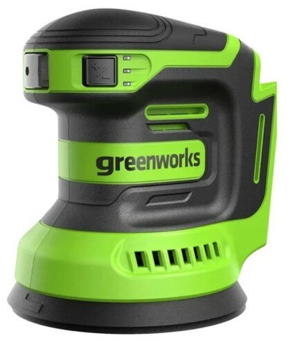Виброшлифмашина эксцентриковая аккумуляторная GREENWORKS 3100907 24V 125 мм без АКБ и ЗУ