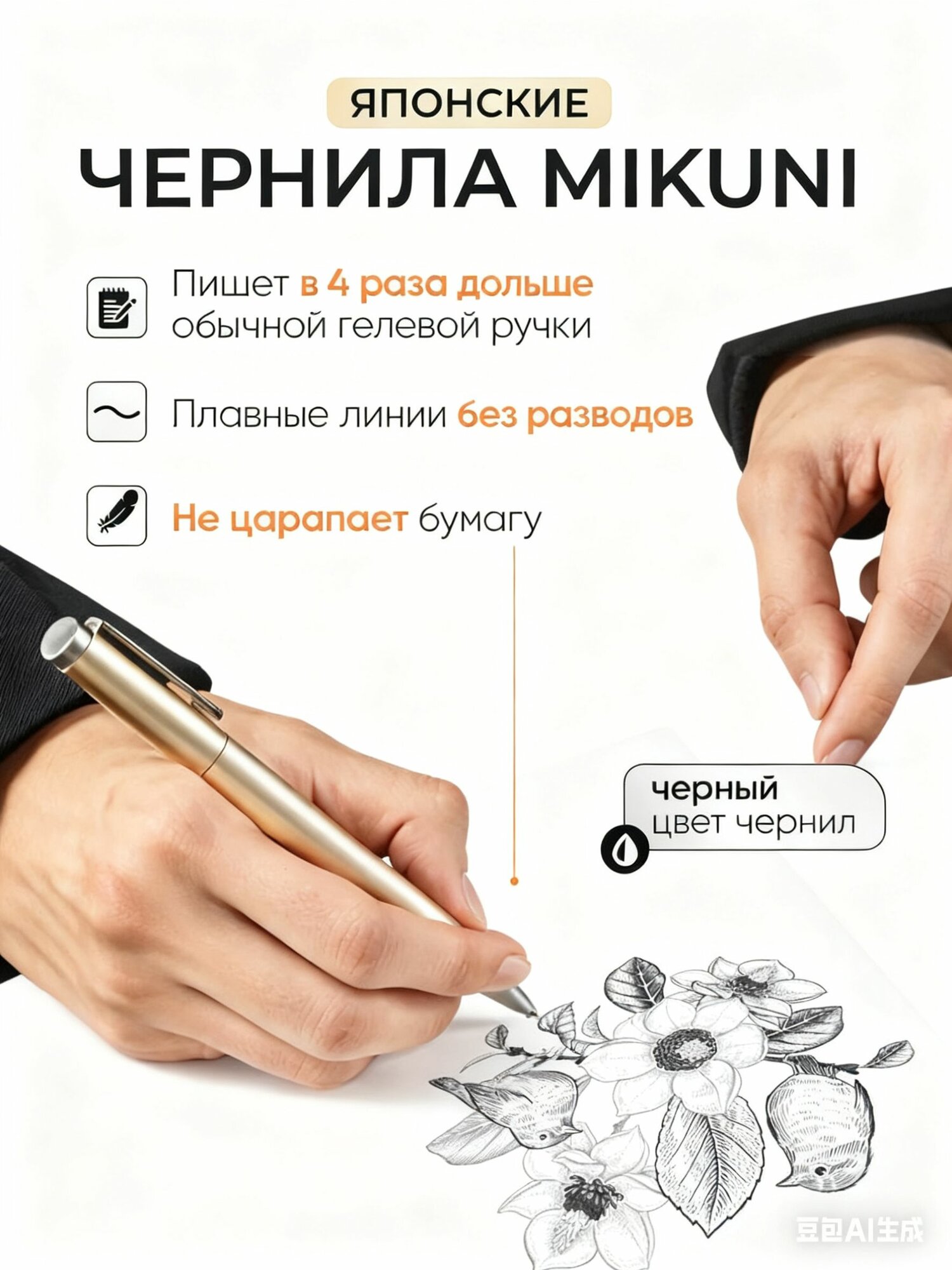 Изображение Ручка металлическая Xiaomi Deli S99 с японскими чернилами