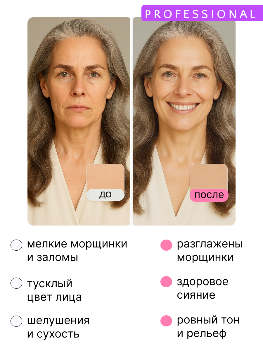 Крем для лица Эффект Ботокса + Коллаген Professional . Омоложение и лифтинг, 50мл. — фото 1